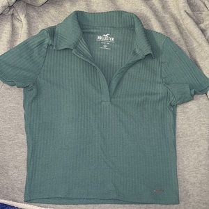 Teal Collar Baby Tee